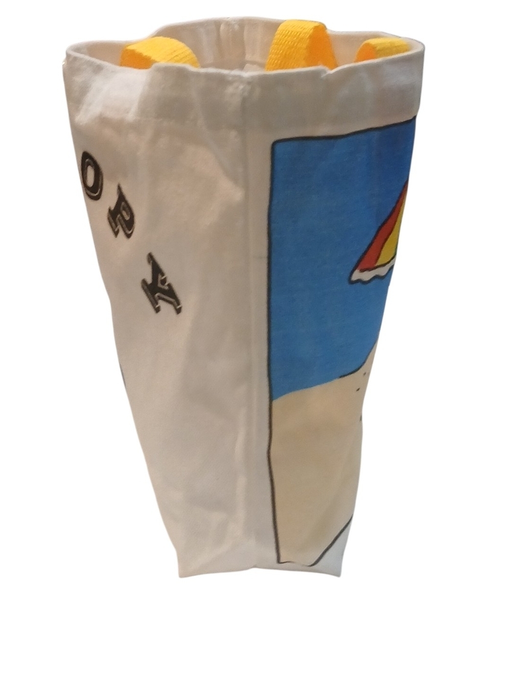 Peanuts -Small Tote Bag Double Sided,1 Side Snoopy at the Beach & 1 Playing Ball - Picture 5 of 12